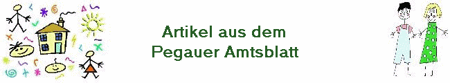 Artikel aus dem
Pegauer Amtsblatt