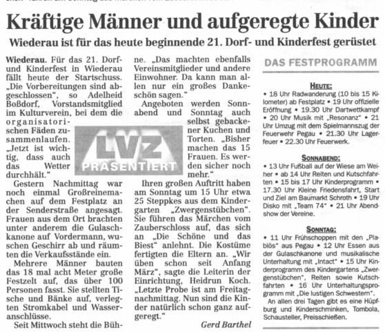 Zwergenst�bchen aktiv beim Kinderfest